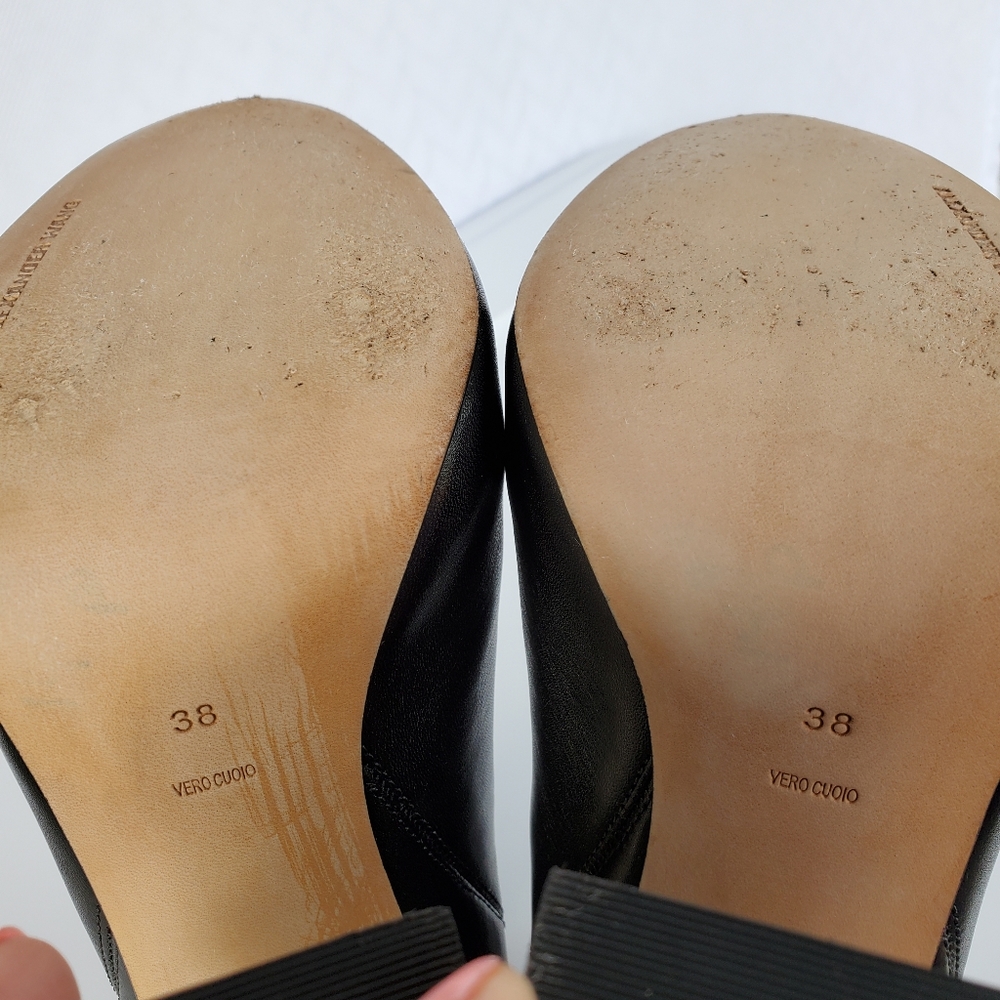 SOLD Alexander Wang Black Platform Anabela Bootie Sz 38 - Picture 11 of 16